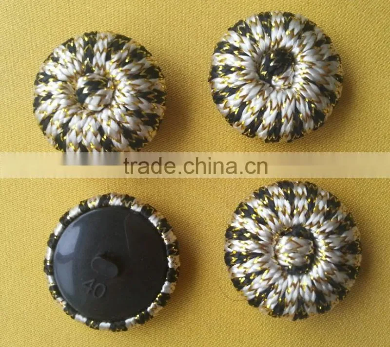 New Arrive Fancy Cord Fabric Covered Button For Ladies --- F1535
