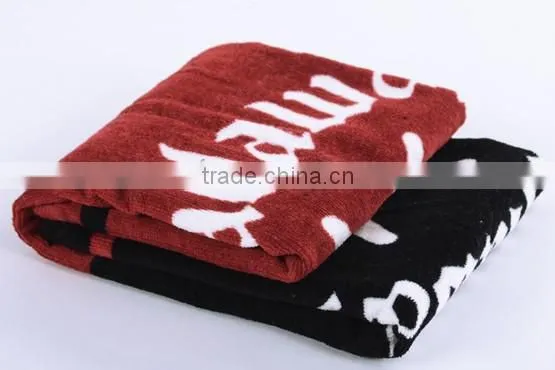 100% cotton cheap wholesale reacive Printed one side velour beach towel
