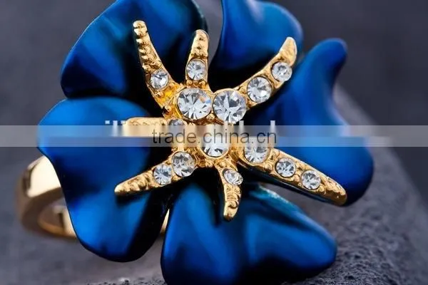 Latest gold starfish ring designs jewelry wholesale china