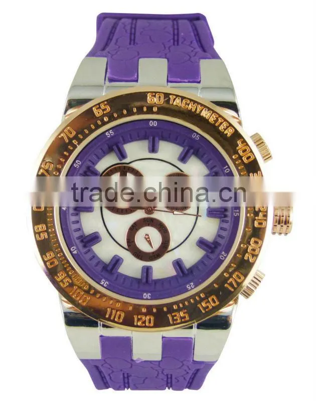 Guang zhou YB current watch silicone band alloy case wholesale watches