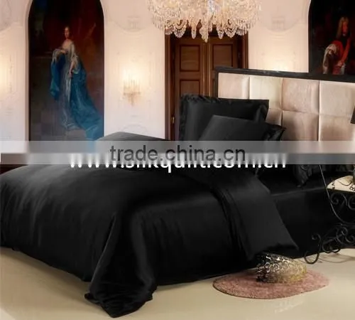 Oeko--certification 22mm 100% charmeuse silk queen size quilt covers