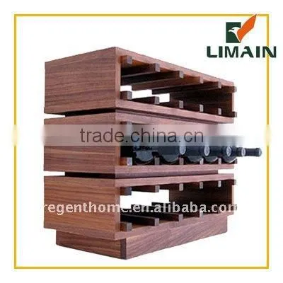 standing wooden wine rack with doors