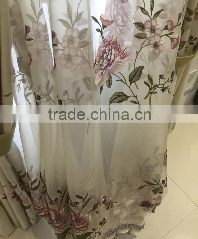 2015 new design European high-grade jacquard polyester curtain