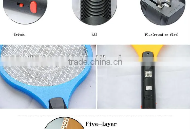 Manufactory offer cheap price rechargeable mosquito swatter
