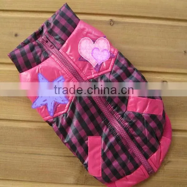 winter padded pet clothes