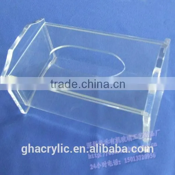 Enviroment-friendly Acrylic Tissue Box Cover ,customized acrylic tissue box cover