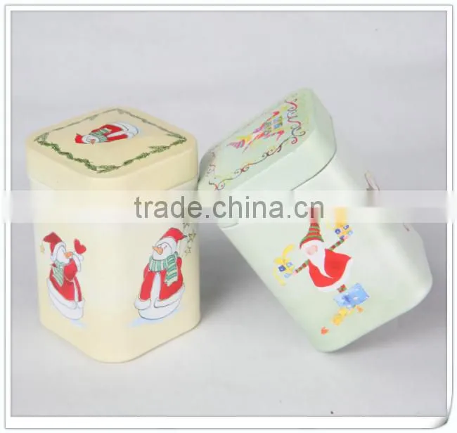 Square metal tin box