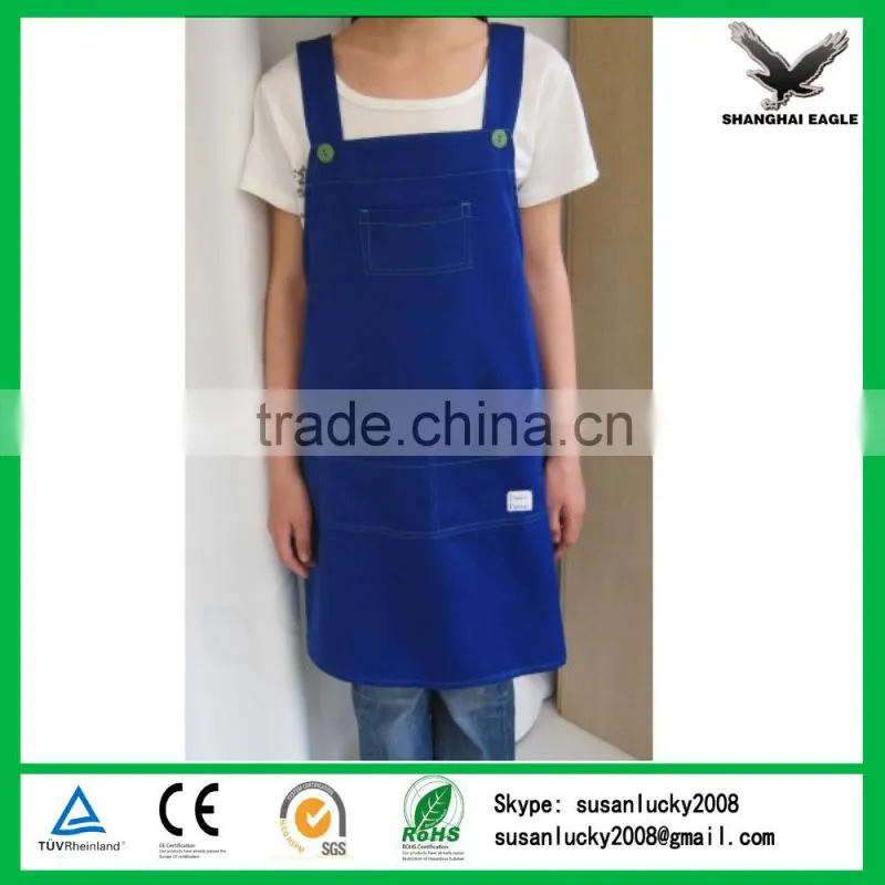 Promotion cooking apron, custom kids/adult apron, multifunction BBQ cotton apron