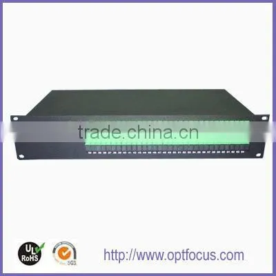 PLC splitter with 19 inch rack