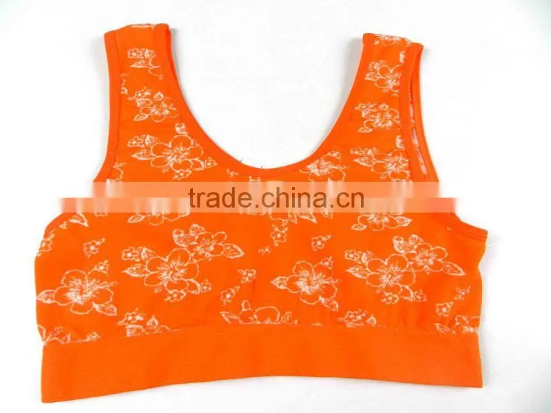 Seamless Floral Jacquard Bra