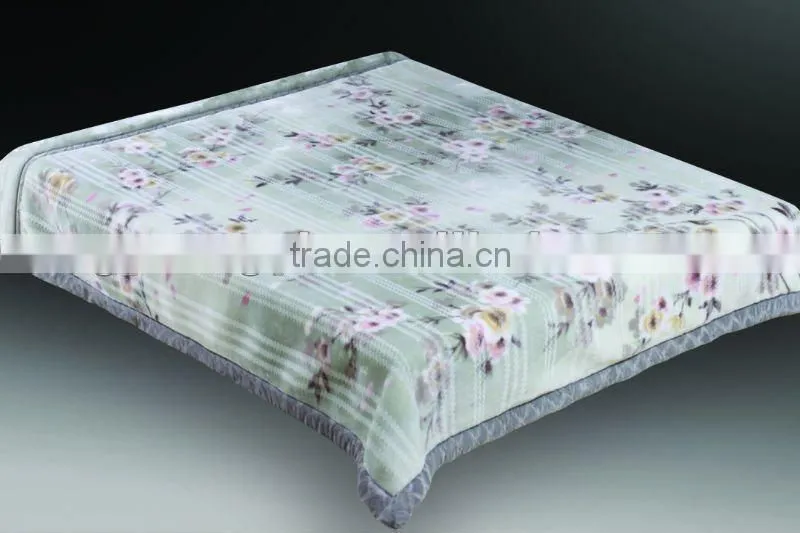 100% polyester super soft printed interwaving mink blanket