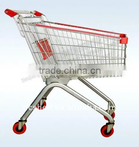 Dachang Manufacturer Supermarket Shopping Trolley Chrome, Galvanized, Electoplated