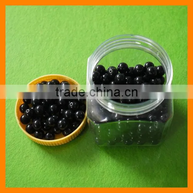 Black Round Loose Pearl/Imitation Pearl