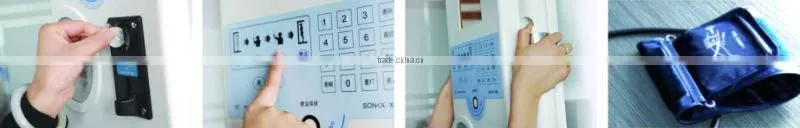 Touch Screen Omron Medical Oxygen Sensor Check Weight Machine