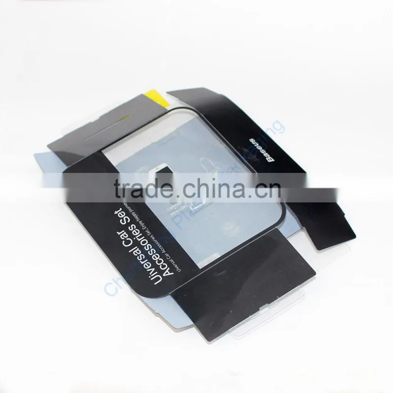 Transparent Customized Dual Car Charger Plastic Box Packaging