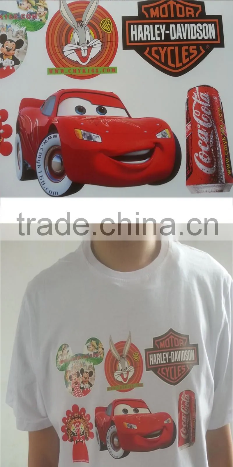 eco solvent printable dark color soccer t-shirts vinyl flex , transfer film
