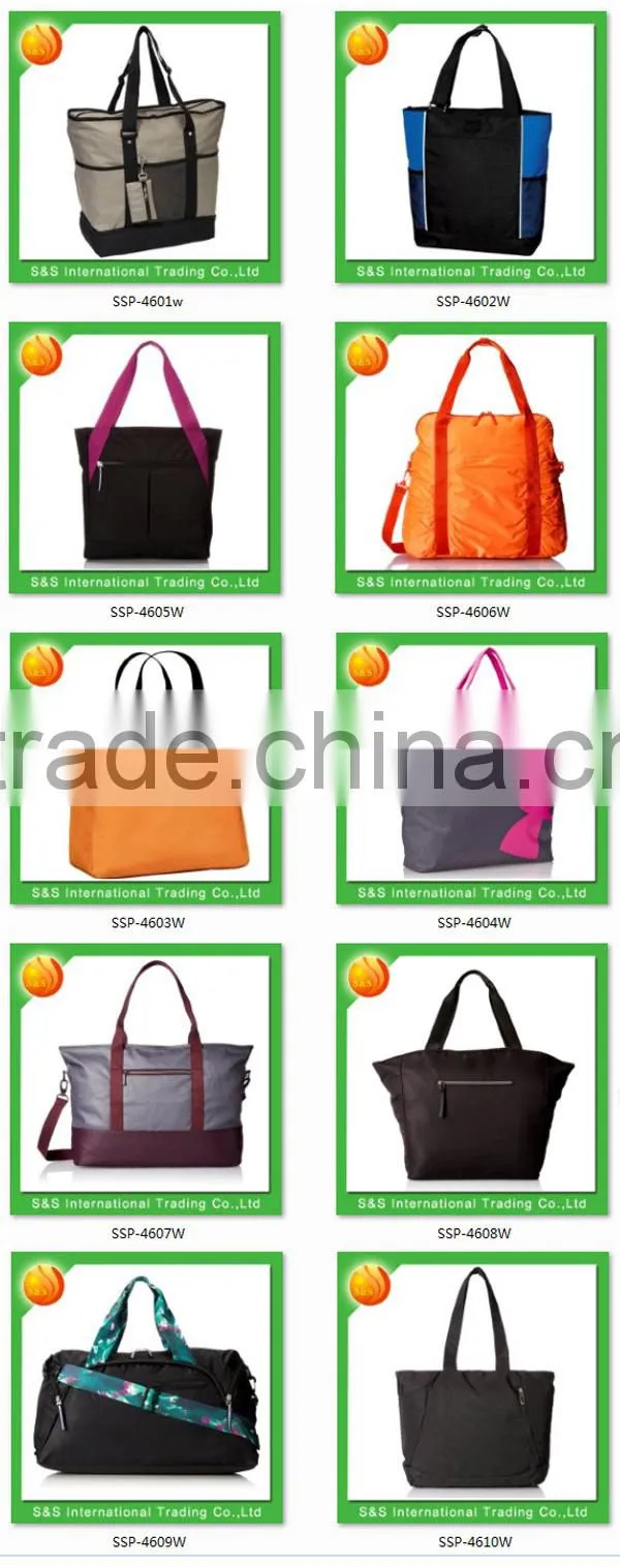 Multi Color Oversized Zipper Closure Big Cheap Reusable Shopping Bag