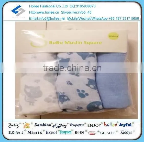 100% cotton printed muslin square swaddle blanket