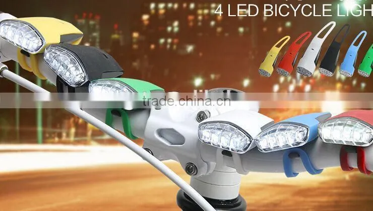 4 LED s usb bike light