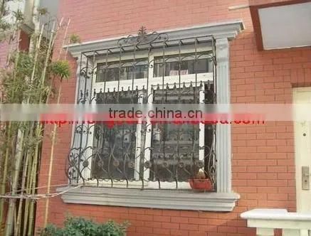 Top-selling hand forged wrought iron window fence grill