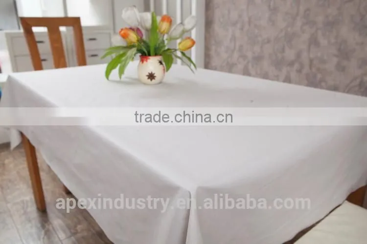 100%cotton white restaurant table cloth factory