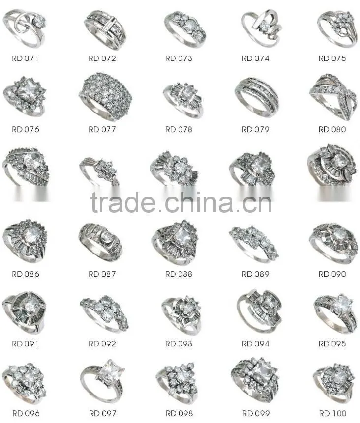 Wholesale 925 sterling silver bezel setting band ring,silver promise rings for men