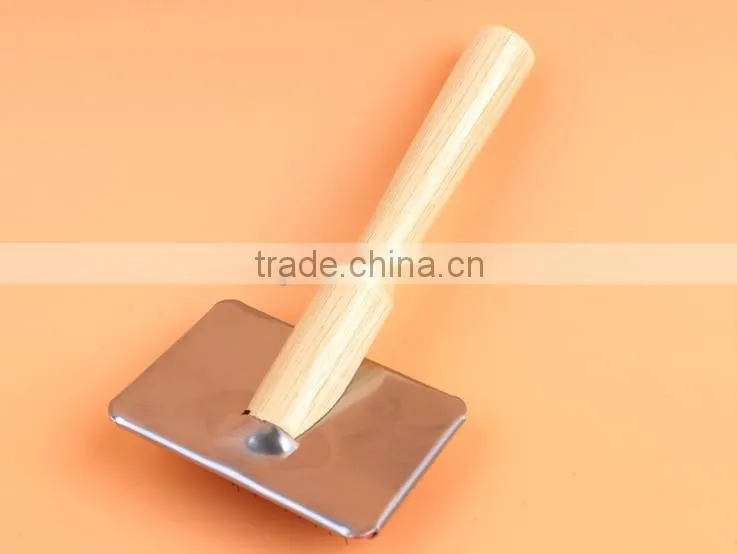 pet grooming wooden thin needle comb