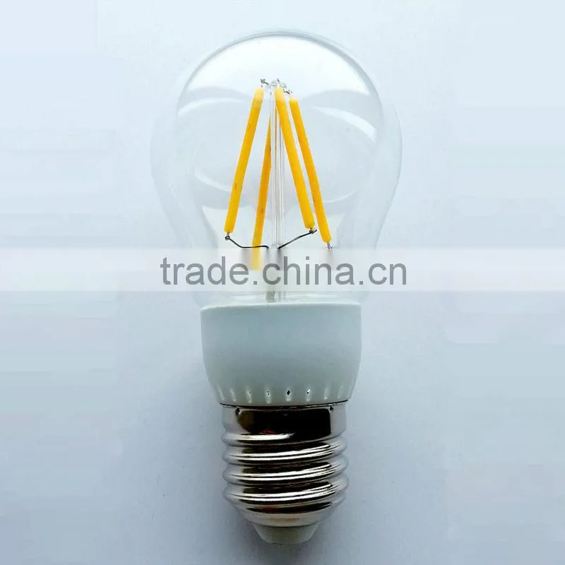 E27 E14 led G45 bulb light 2w led filament bulb lamp,CE,RoHS