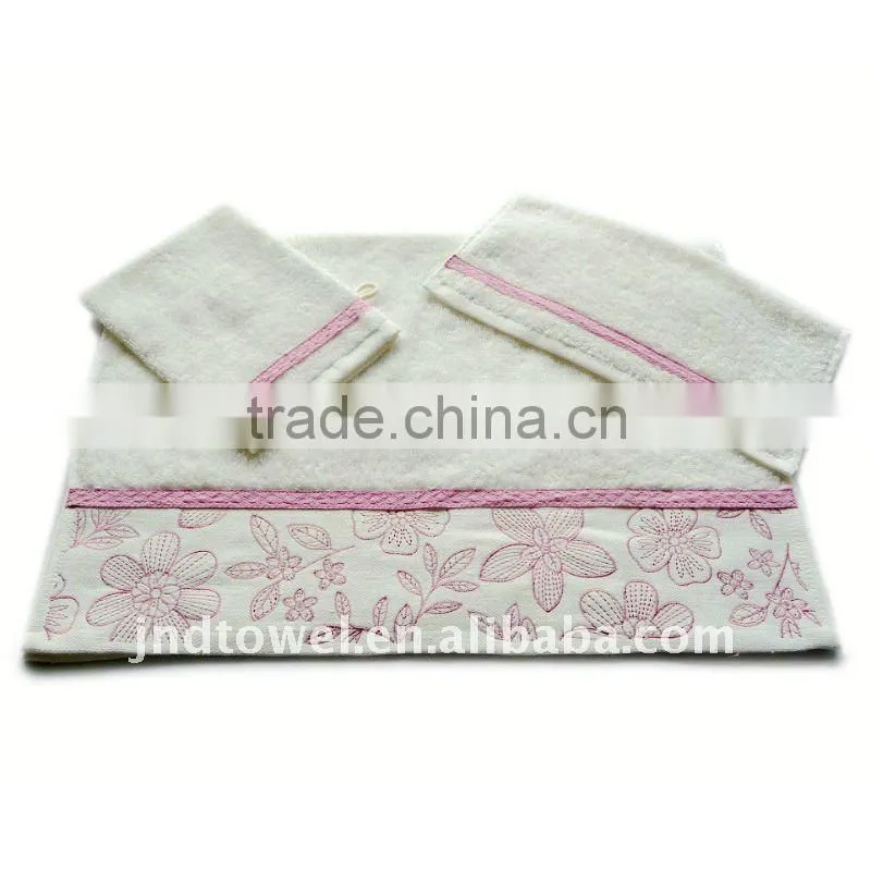 popular linen fabric sewed on towel