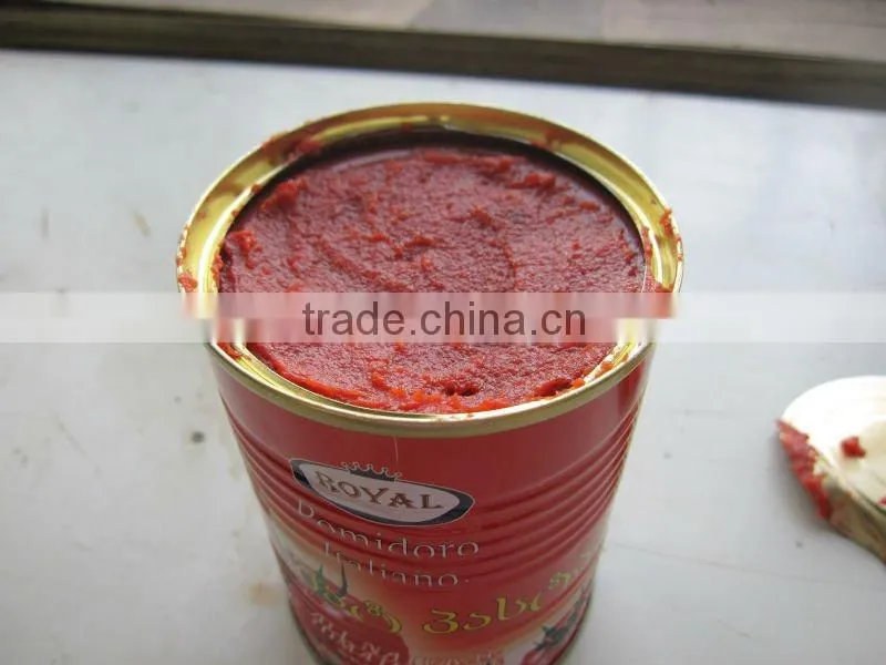 HOT SELL ! 70G-3KG canned tomato paste with brix28~30%,18~20%,22~24%