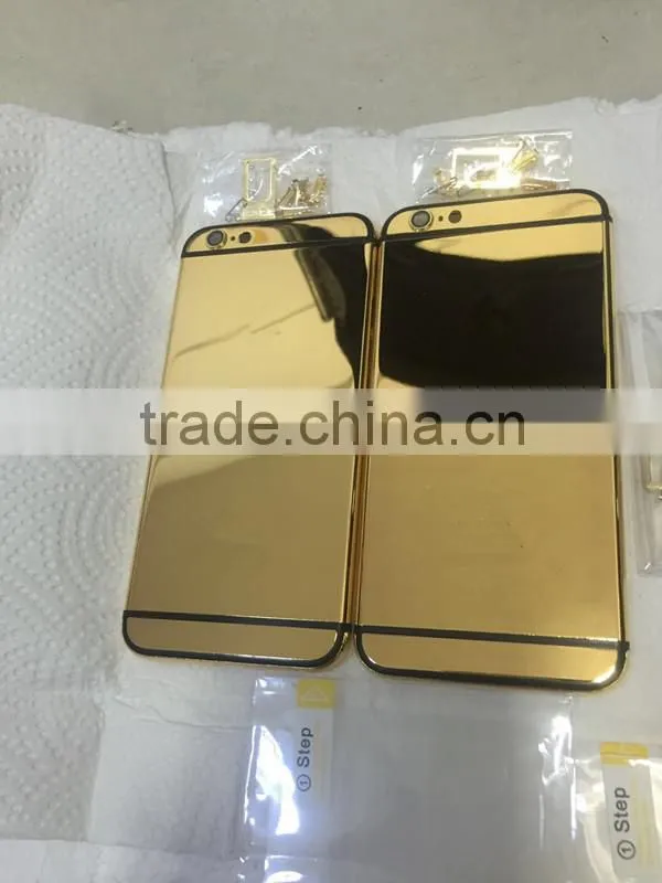 for iphone 6 gold back plate for iphone 6 housing gold back cover