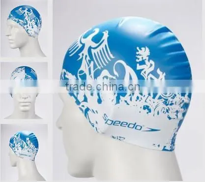 New design Rainbow silicone baby swim cap