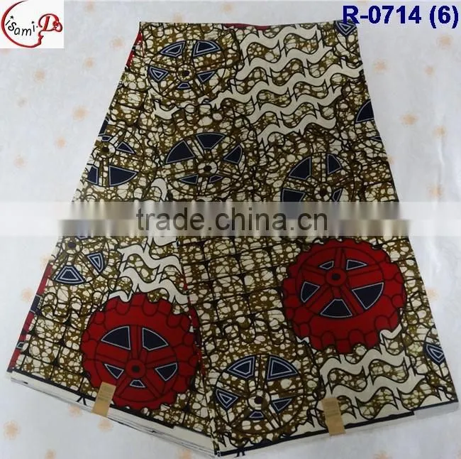real 0714 (1-6) High Quality /Real WAX Printed 6 yards each piece