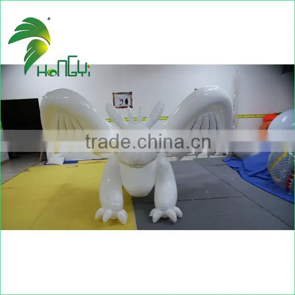 3M Long Best Quality White TPU Inflatable Toothless Dragon Animals Cartoon From Hongyi Toy