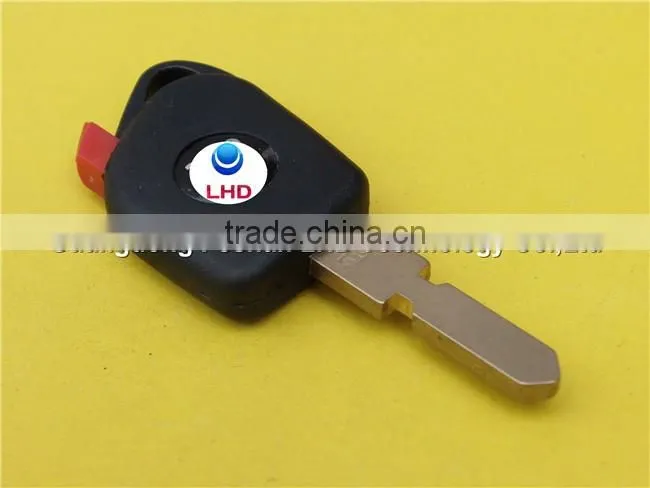 Transponder chip key casing shell cover with red plug 406 blade for Peugeot