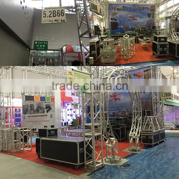 Quick lock concert portable DJ stage with 18 mm plywood platform