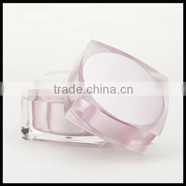 15g, 30g, 50g square acrylic cosmetic jar for skincare