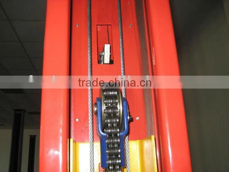 Double-cylinder one side handle Release hydraulic lift