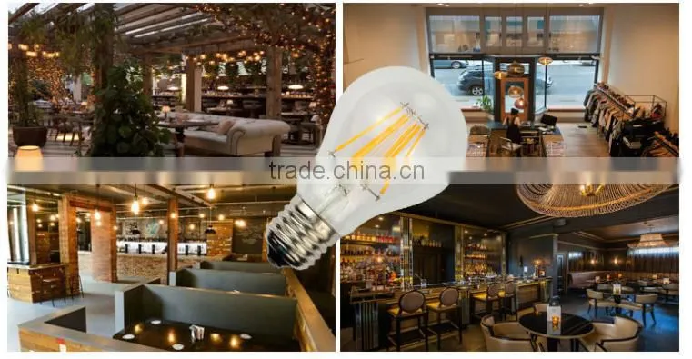 2015 high lumen residential lighting 4w led filament bulb