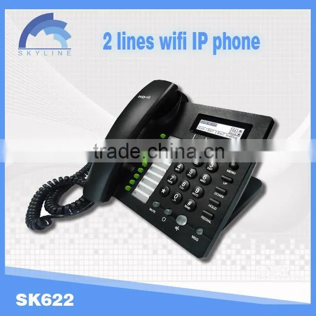 2 line wifi ip phone