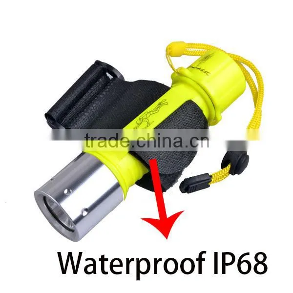 Plastic Body Wrist Strap Flashlights Diving XML T6 LED Flashlights Diving
