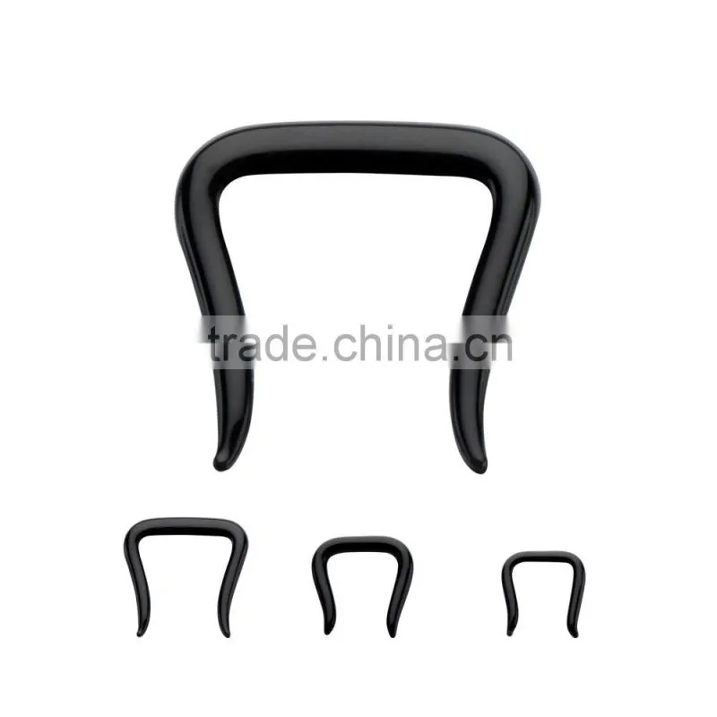 Black Pyrex Glass Septum Retainers