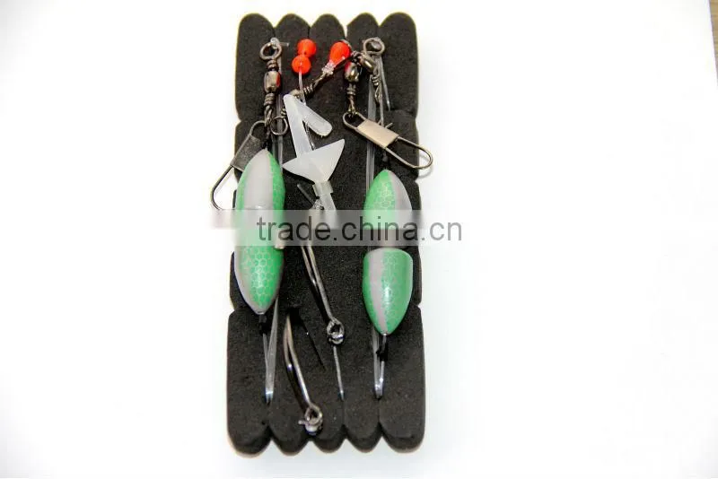 surfcasting rig pulley bullet float rig two trace