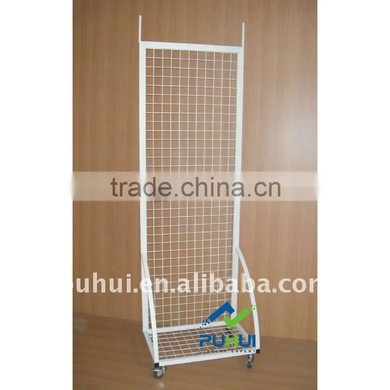 single sided metal wire floor display rack from factory directly