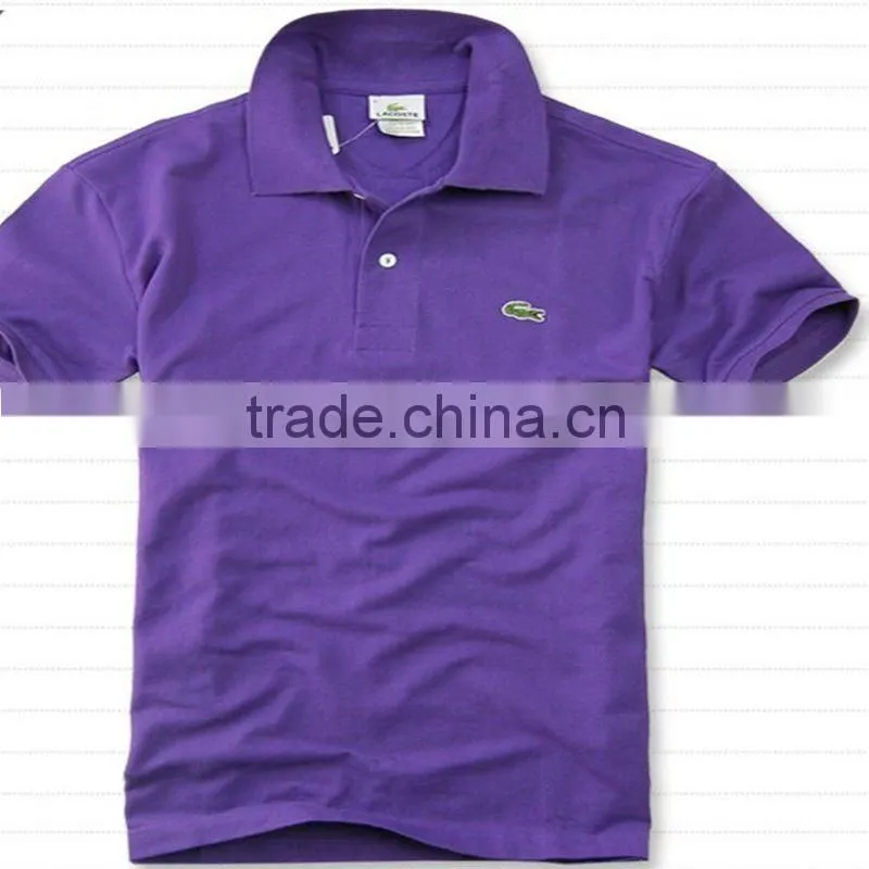 men's good quality 100 polyester double-sided pique fabric polo t-shirt
