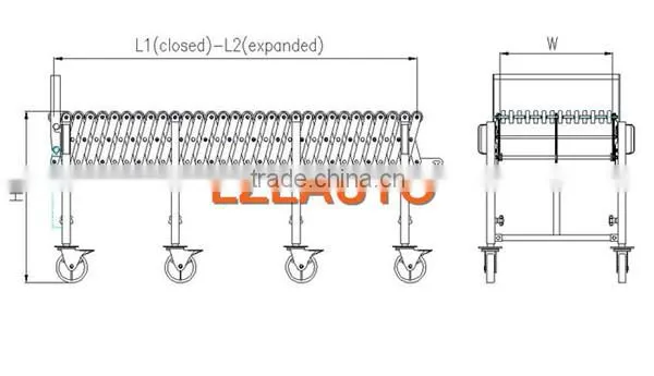 Telescopic wheel Conveyor