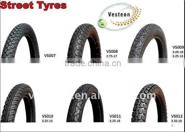 super sport motorcycle tyre and inner tube 3.00-17 8PR