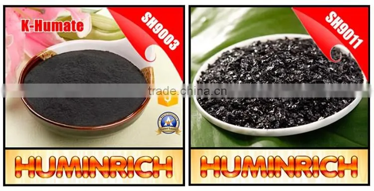 Huminrich Solubility High Quality Increase Vegetable Yield Potassium Humate Fertilizer