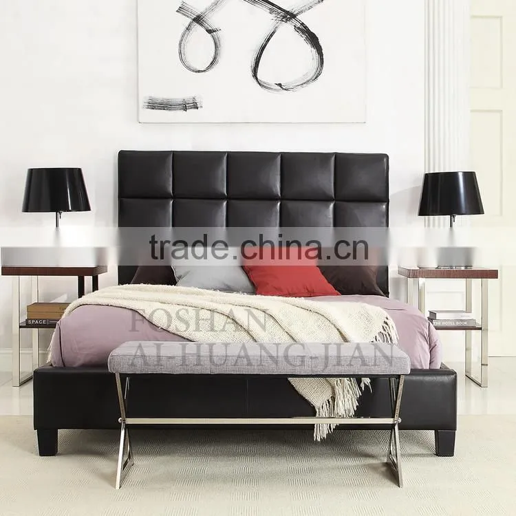 alibaba foshan new product europe style design leather bed price