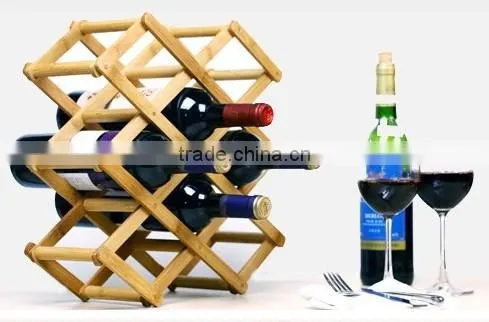 fashion portable bamboo display shelf